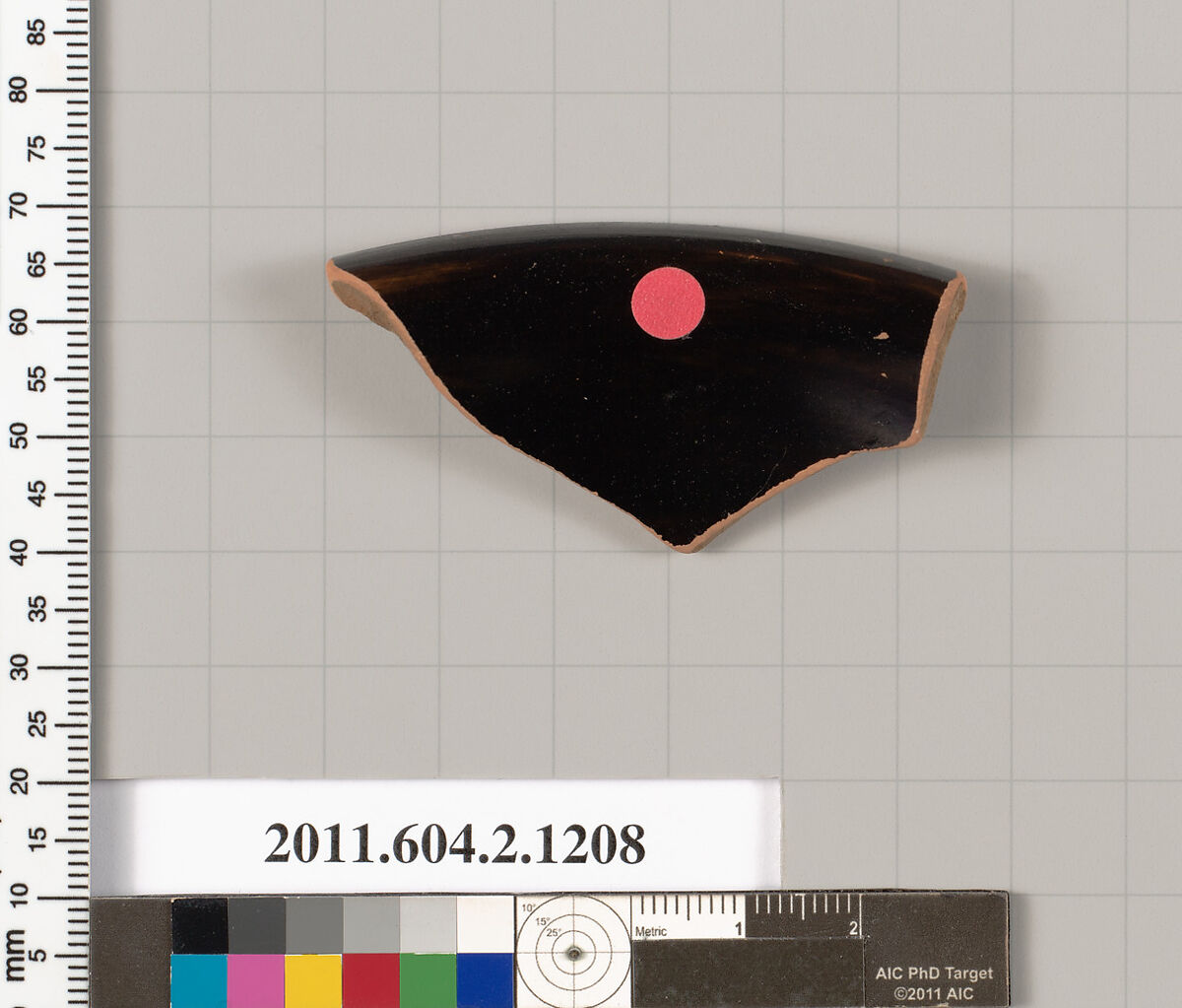 Terracotta fragment from a kantharos: head vase, Terracotta, Greek, Attic