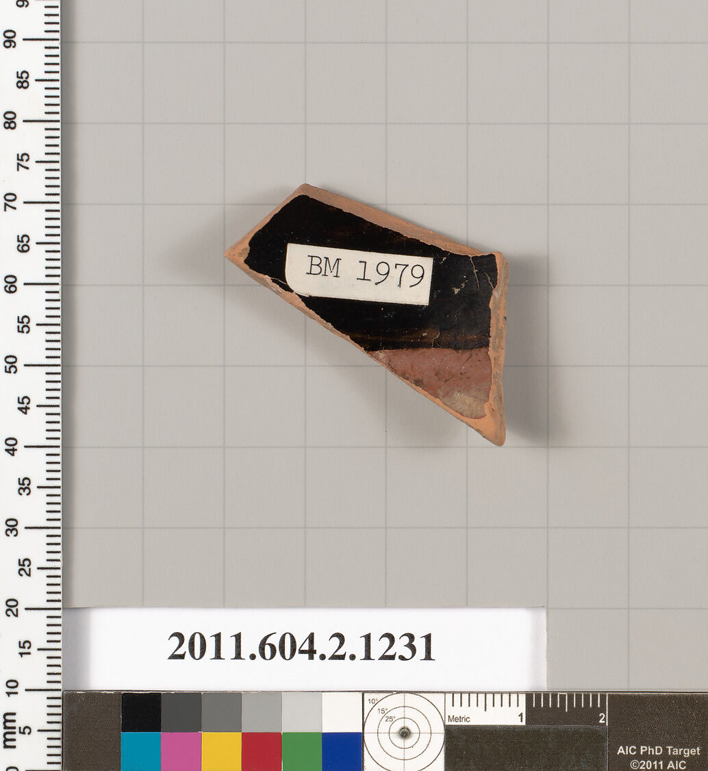 Terracotta rhyton (vase for libations or drinking), Terracotta, Greek, Attic