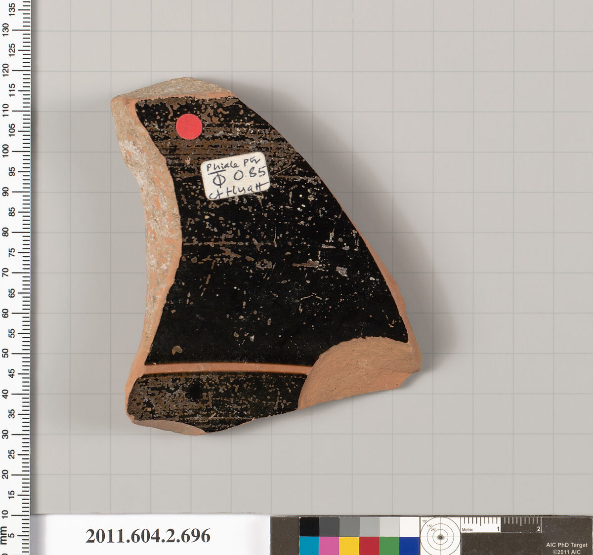 Terracotta fragment of a calyx-krater (bowl for mixing wine and water), Attributed to the Phiale Painter [DvB], Terracotta, Greek, Attic