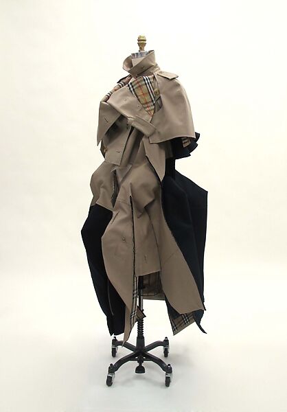 Trench coat, Comme des Garçons (Japanese, founded 1969), cotton, polyester, metal, Japanese