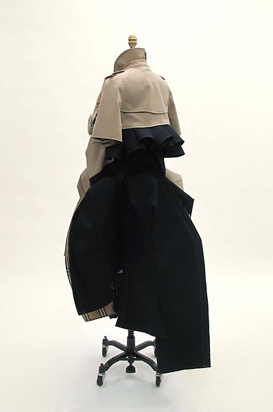 Trench coat, Comme des Garçons (Japanese, founded 1969), cotton, polyester, metal, Japanese
