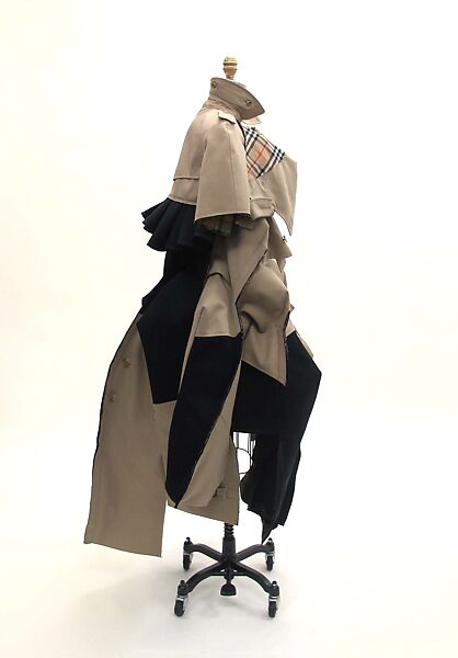 Trench coat, Comme des Garçons (Japanese, founded 1969), cotton, polyester, metal, Japanese