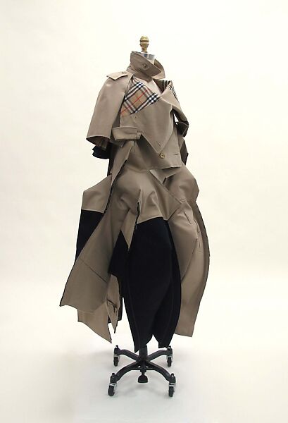 Trench coat, Comme des Garçons (Japanese, founded 1969), cotton, polyester, metal, Japanese 
