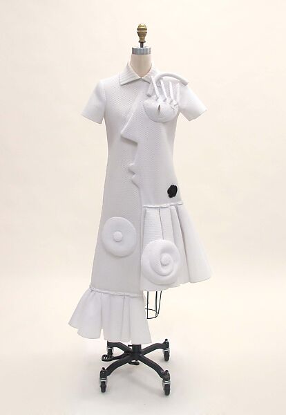 Dress, Viktor &amp; Rolf (Dutch, founded 1993), polyester, synthetic, metal, Dutch