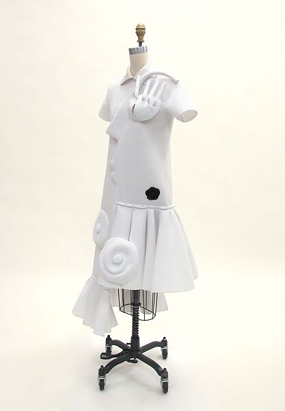 Dress, Viktor &amp; Rolf (Dutch, founded 1993), polyester, synthetic, metal, Dutch