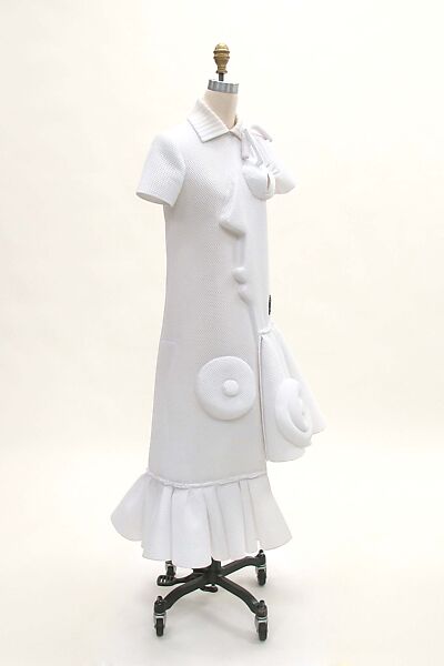 Dress, Viktor &amp; Rolf (Dutch, founded 1993), polyester, synthetic, metal, Dutch