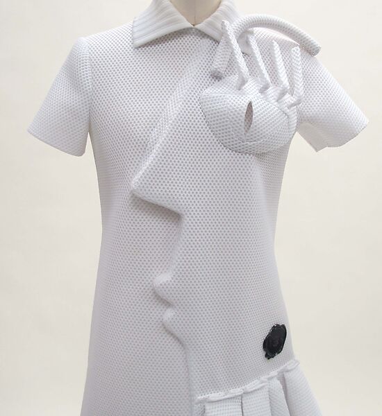 Dress, Viktor &amp; Rolf (Dutch, founded 1993), polyester, synthetic, metal, Dutch