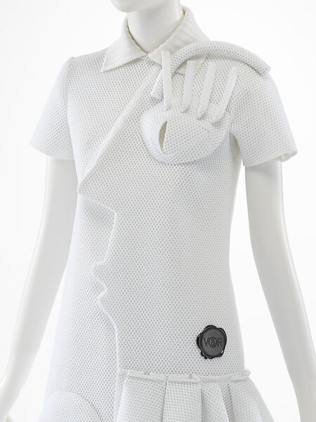 Dress, Viktor &amp; Rolf (Dutch, founded 1993), polyester, synthetic, metal, Dutch