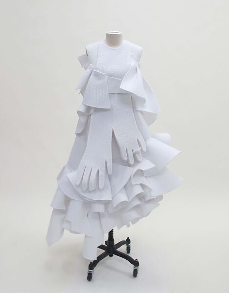 Ensemble, Viktor &amp; Rolf (Dutch, founded 1993), polyester, synthetic, metal, Dutch