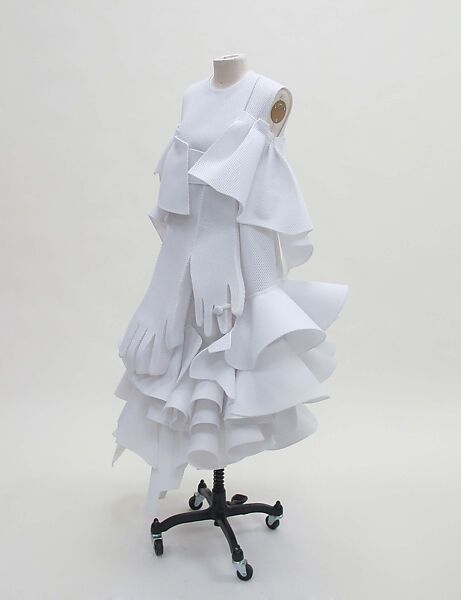 Ensemble, Viktor &amp; Rolf (Dutch, founded 1993), polyester, synthetic, metal, Dutch