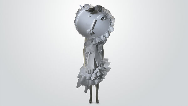 Ensemble, Viktor &amp; Rolf (Dutch, founded 1993), polyester, synthetic, metal, Dutch