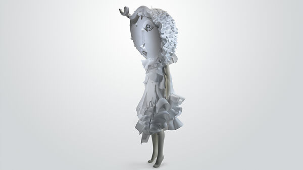 Ensemble, Viktor &amp; Rolf (Dutch, founded 1993), polyester, synthetic, metal, Dutch