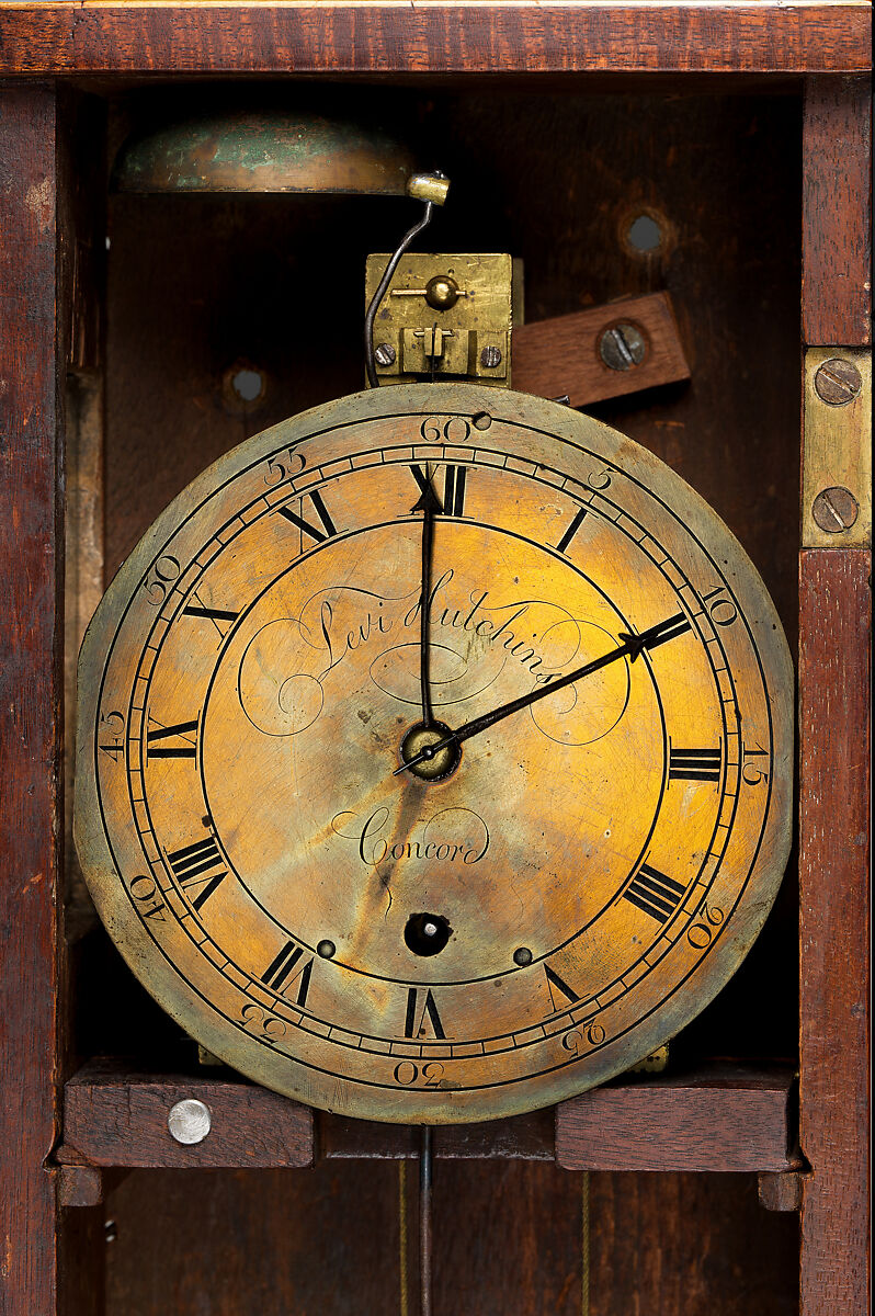 Levi Hutchins (American, 1761–1855), Mahogany, brass, steel, lead, iron, American