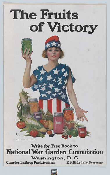 The fruits of victory, Leonebel Jacobs (American, born Tacoma, Washington, active 20th century), Color lithograph 