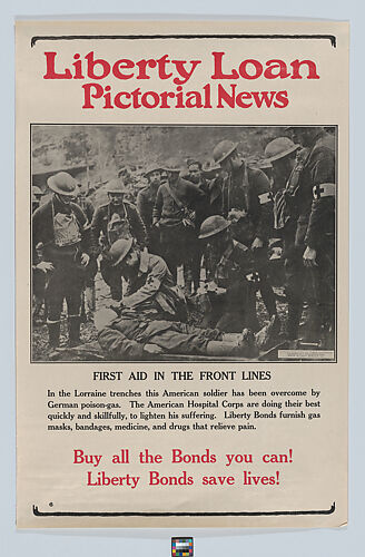 Liberty Loan pictorial news, first aid in the front lines