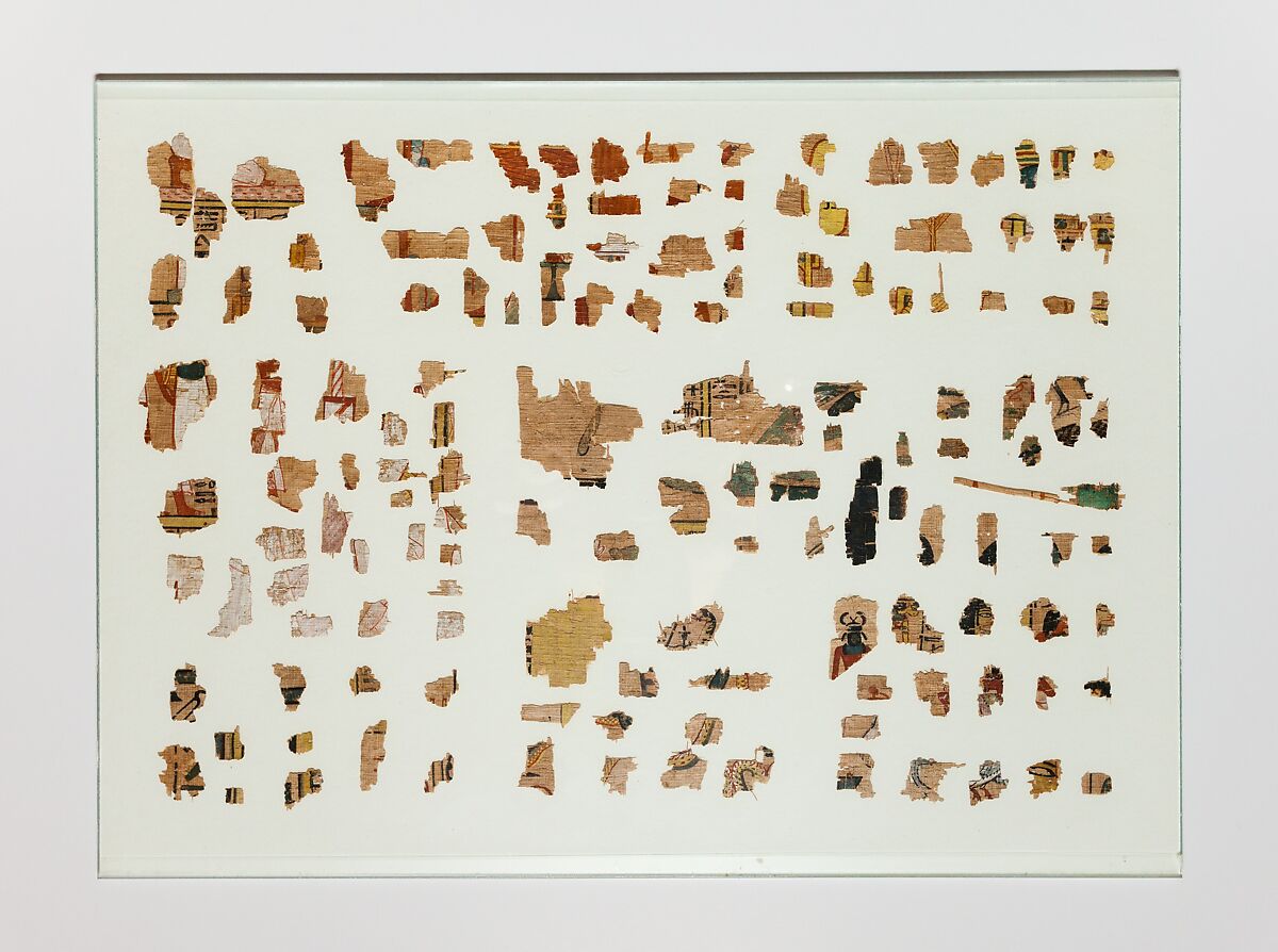 Fragments from a Book of the Dead, Papyrus, ink 