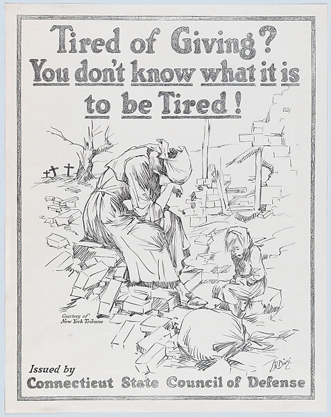 Tired of giving?, Jay Norwood "Ding" Darling (American, Norwood, Michigan 1876–1962), Commercial lithograph 