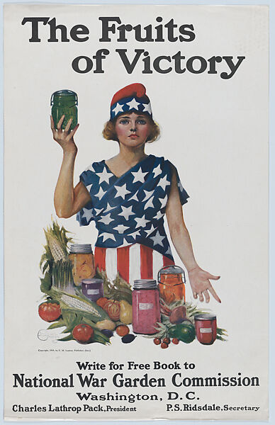 The fruits of victory, Leonebel Jacobs (American, born Tacoma, Washington, active 20th century), Commercial color lithograph 