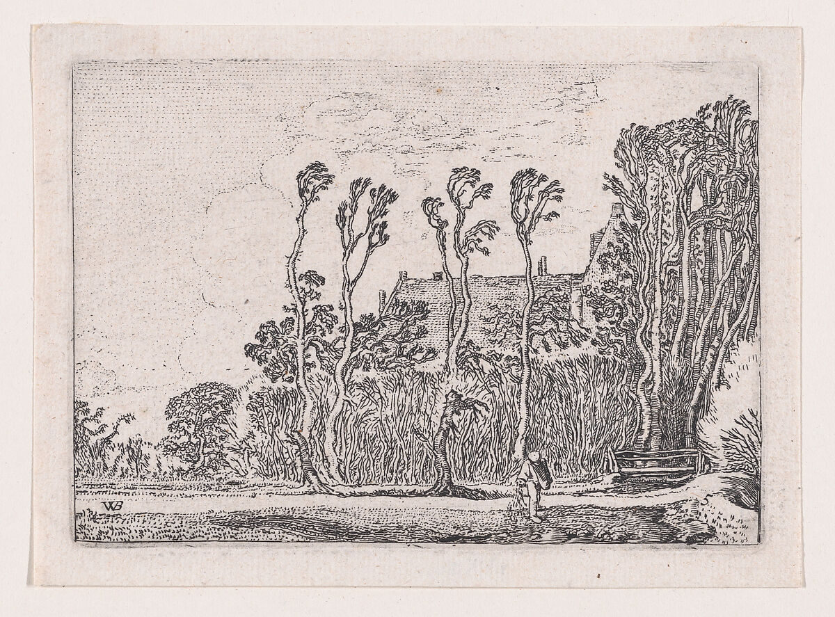 The Sower, from Verscheyden Landtschapjes (Various Little Landscapes), Plate 5, Willem Pietersz Buytewech (Dutch, Rotterdam 1591/92–1624), Etching; Begemann's second state of three 