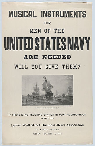 Musical instruments for men of the United States Navy