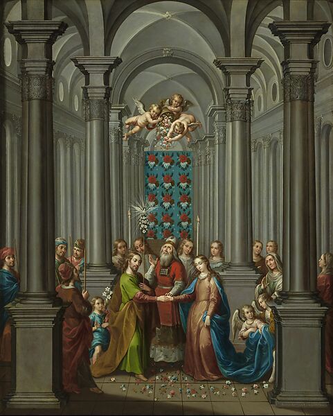 Nicolás Enríquez The Marriage Of The Virgin Los Desposorios De La