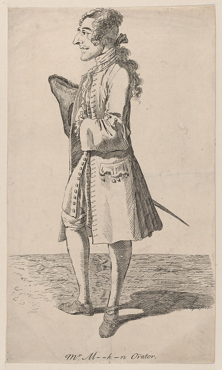 Macklin Orator, Thomas Patch (British, Exeter 1725–1782 Florence), Etching 