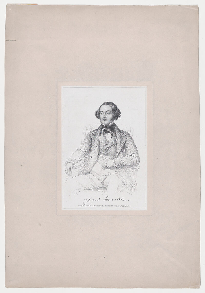 Daniel Maclise, John Talfourd Smyth (British, Edinburgh, Scotland 1819–1851 Edinburgh), Etching and engraving on chine collé 