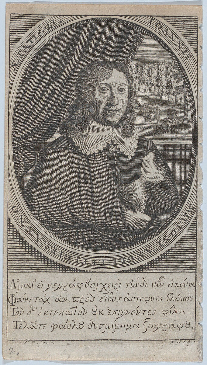 John Milton, Age 21 (frontispiece: Paradise Regained), Michael Vandergucht (Flemish, Antwerp 1660–1725 London), Engraving 
