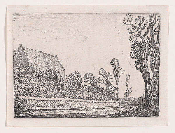 The House with the Stepped Gable, from Verscheyden Landtschapjes (Various Little Landscapes), Plate 7