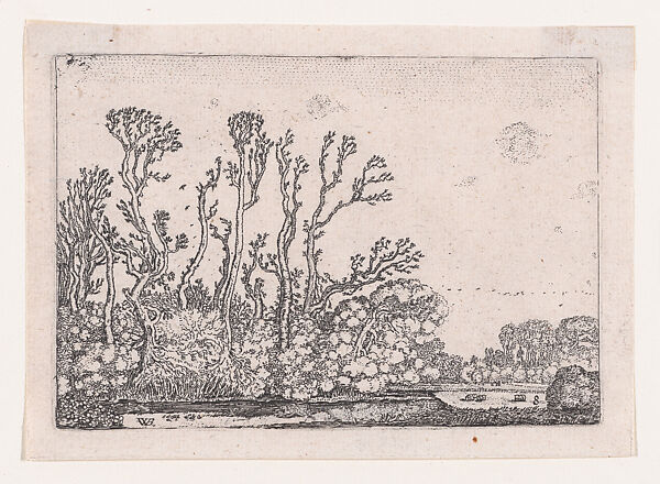 Herd of Sheep Near the Water, from Verscheyden Landtschapjes (Various Little Landscapes), Plate 8