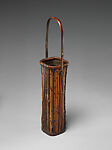 Fence Flower Basket (Hanakago) with Handle, Iizuka Rōkansai (Japanese, 1890–1958), Bamboo (many types), Japan