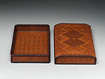 Box for Accessories (Take sashi-ami katami), Iizuka Shōkansai (Japanese, 1919–2004), Timber bamboo, rattan, and lacquer, Japan