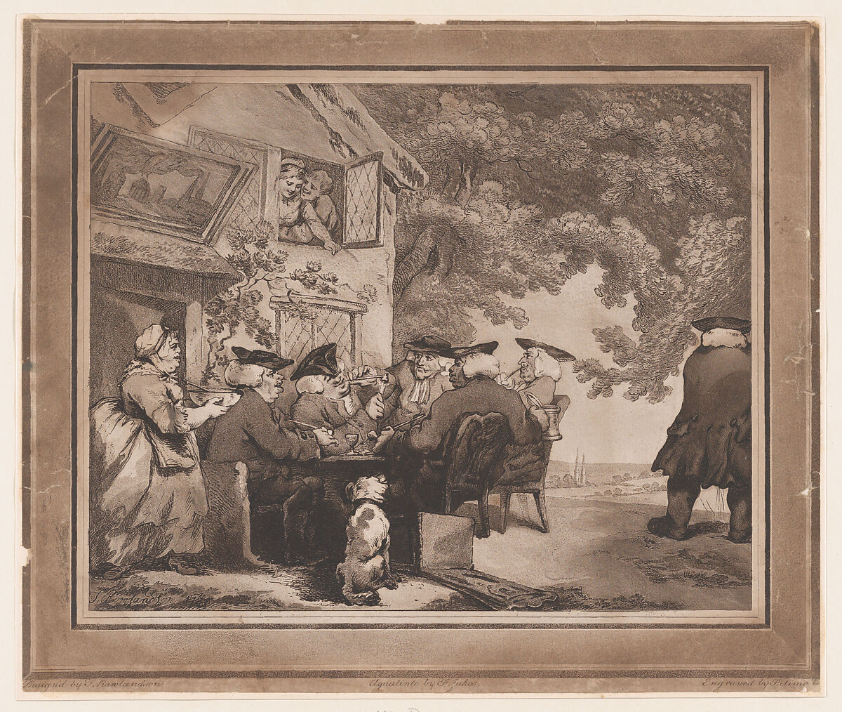 Wet Parsons, After Thomas Rowlandson (British, London 1757–1827 London), Etching with aquatint 