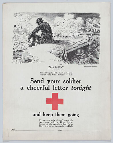 Send your soldier a cheerful letter tonight