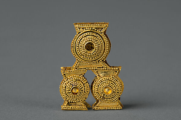 Ornament with Granulated Decoration, Gold with granulation, China 