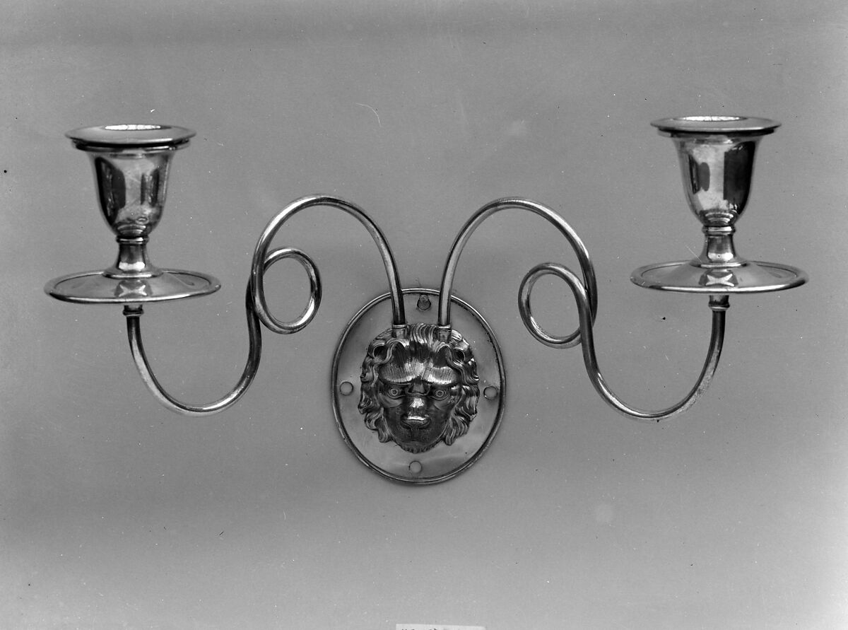 Sconce, Silver plate on copper 