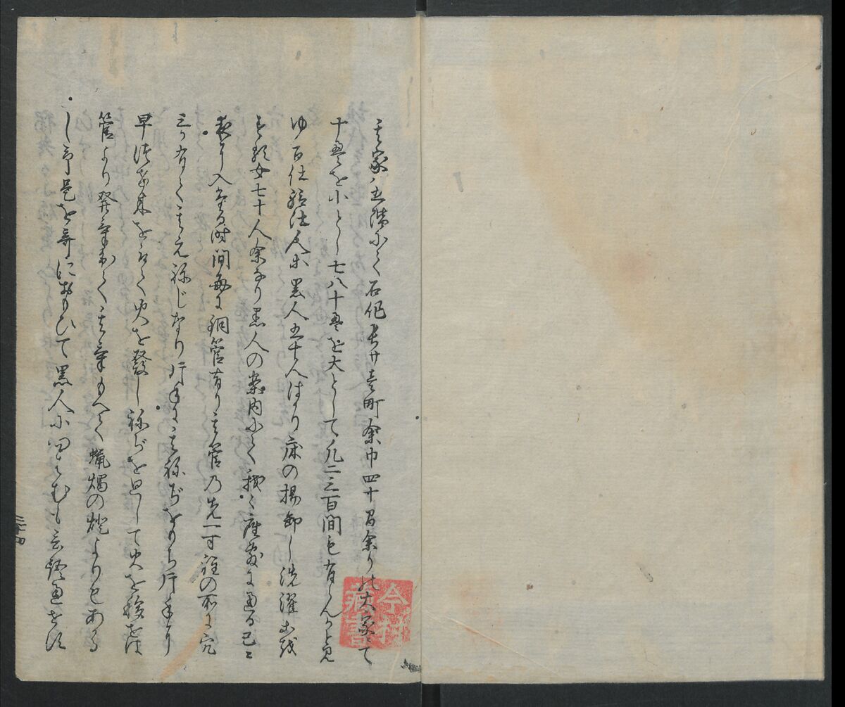 Memoirs of a Castaway (Hyōryūki) 流記, Hamada Hikozō  浜田彦蔵 (1837–1897) (Joseph Heco), Two volumes of woodblock printed books; ink on paper, Japan