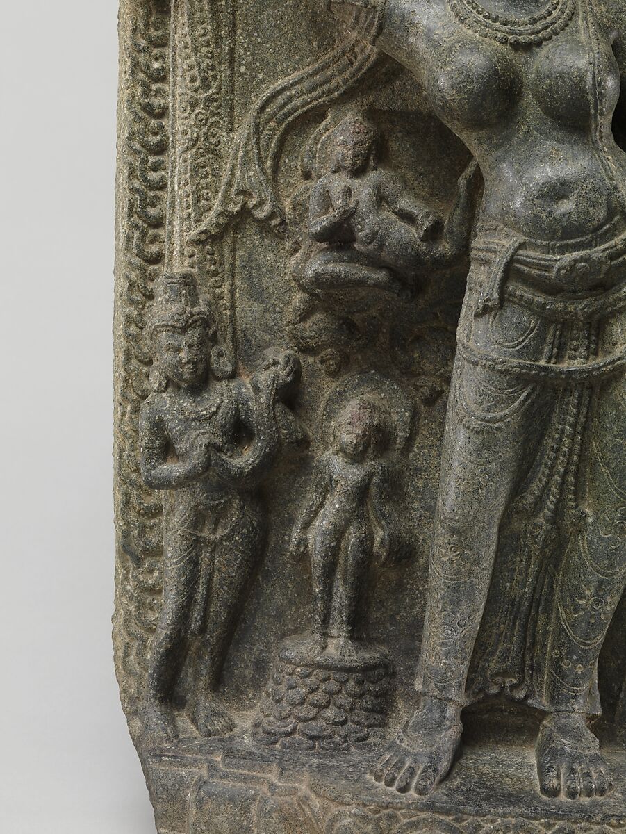 Birth of the Buddha, Black stone, India (Madhya Pradesh or Bihar)