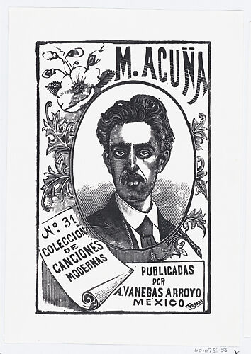 A portrait of Manuel Acuña, illustration for 'Manuel Acuña'