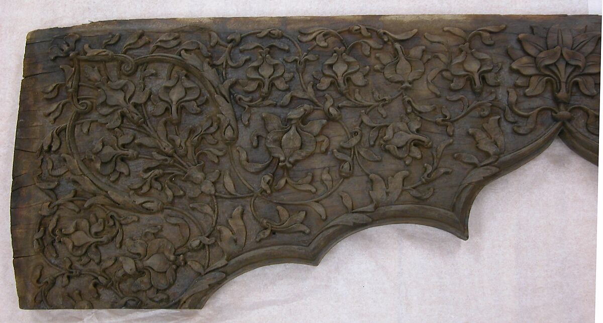 Section of an Archway, Wood, India (Agra area)