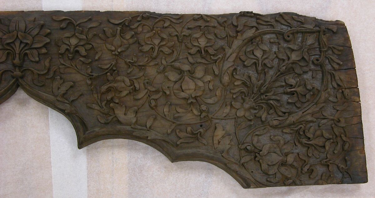 Section of an Archway, Wood, India (Agra area)