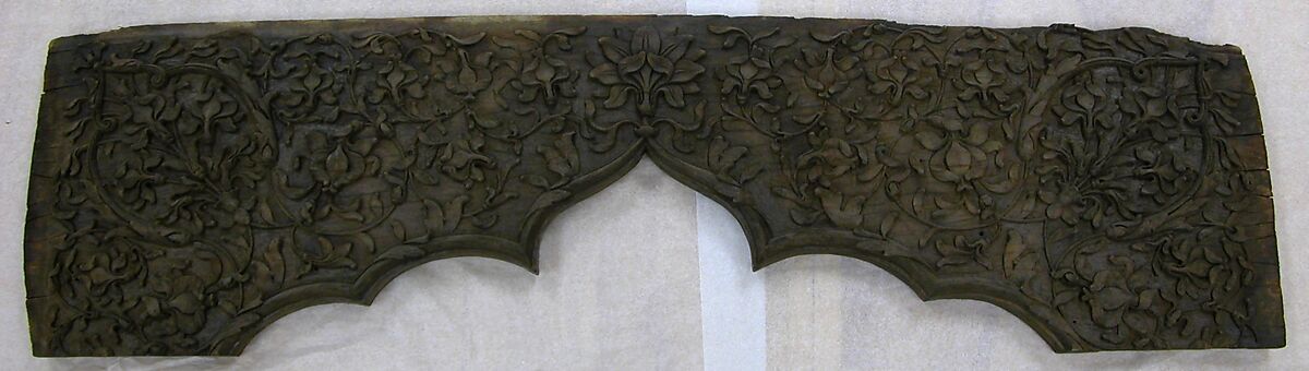 Section of an Archway, Wood, India (Agra area) 