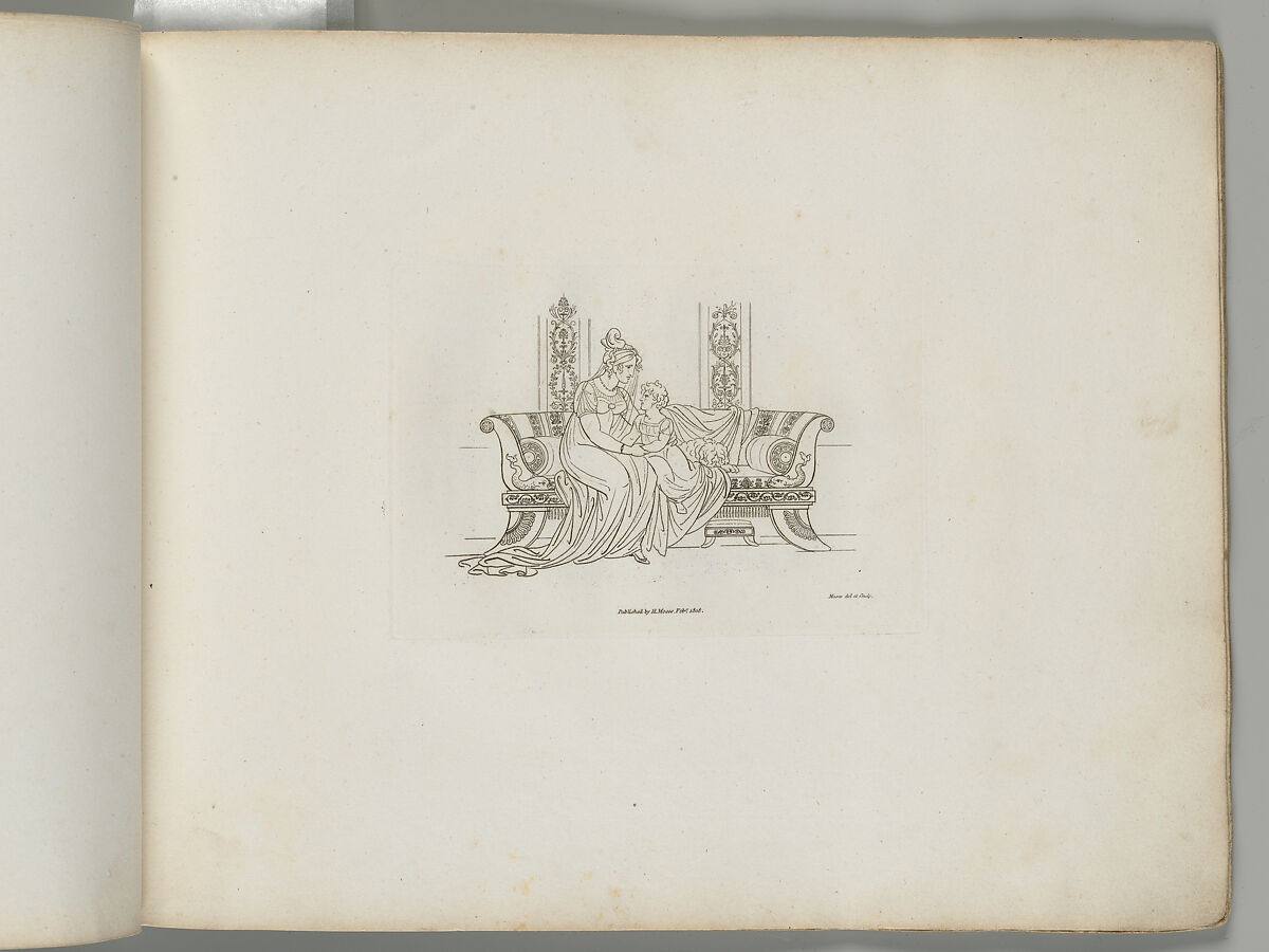 Sketches in Outline, Henry Moses (British, London 1781/82–1870 Cowley, Middlesex), Etching and engraving; some graphite sketches