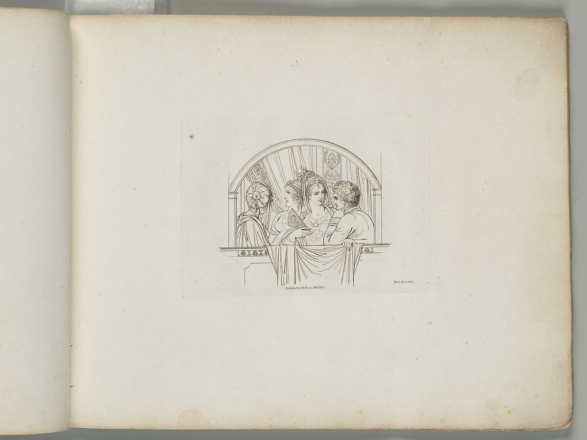 Sketches in Outline, Henry Moses (British, London 1781/82–1870 Cowley, Middlesex), Etching and engraving; some graphite sketches