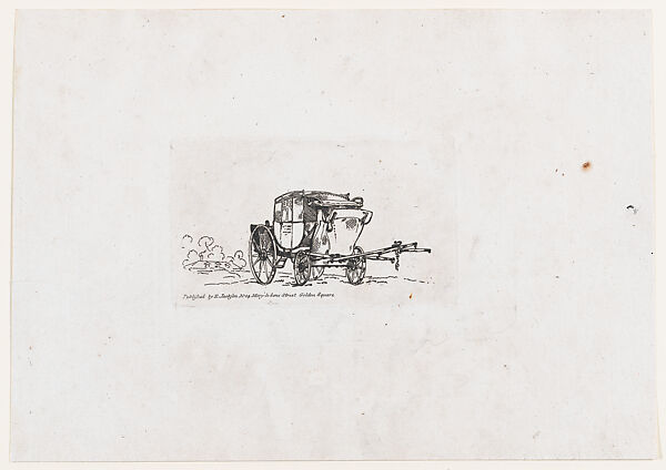 A Postchaise, from The Rhedarium, or, A New Book of Horses and Carriages
