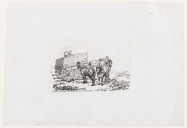 A Timber Waggon, from A New Book of Horses and Carriages