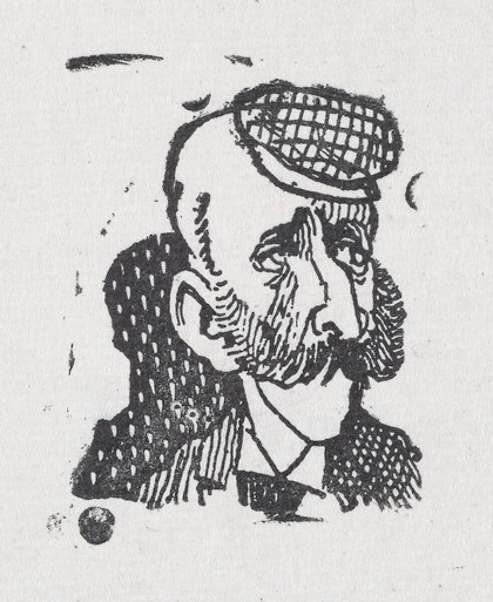 Head of a bearded man wearing a checkered cap, José Guadalupe Posada (Mexican, Aguascalientes 1852–1913 Mexico City), Woodcut 