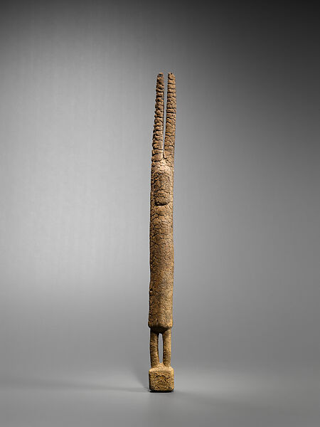 Figure with Raised Arms, Wood, organic materials, Tellem civilization 