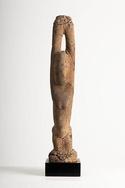 Figure with Raised Arms, Wood, organic materials, Tellem civilization 