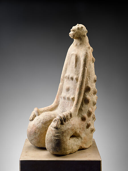 Kneeling Figure, Terracotta, Middle Niger civilization 